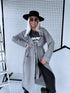 Knitted cardigan "NOBODY 7782" - GREY